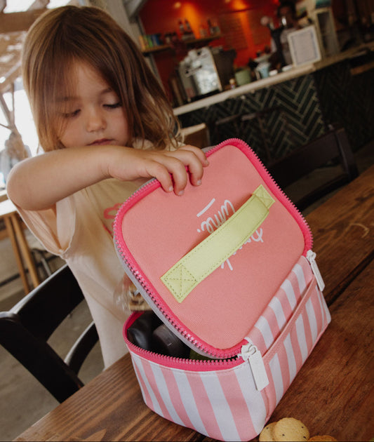 Lunchtasche Pink Stripes
