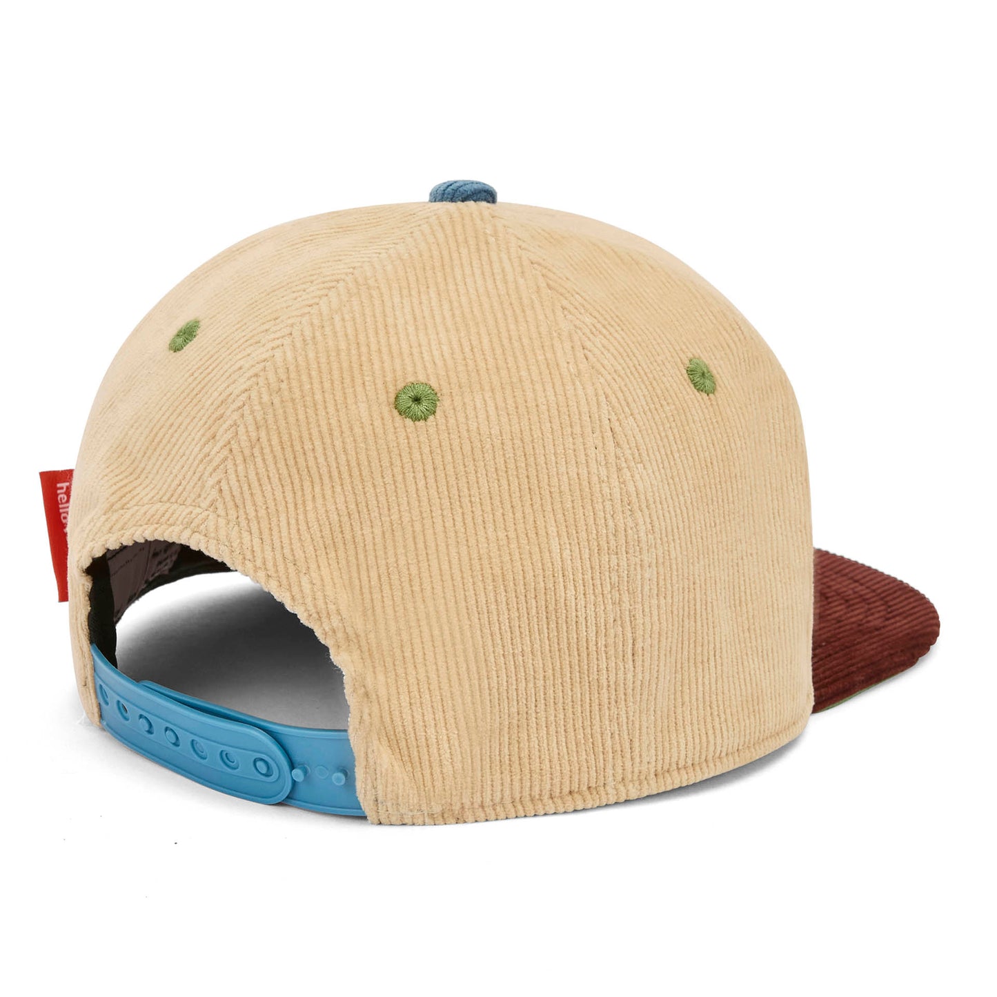 Casquette velours beige Sweet Almond pour enfant – vue arrière