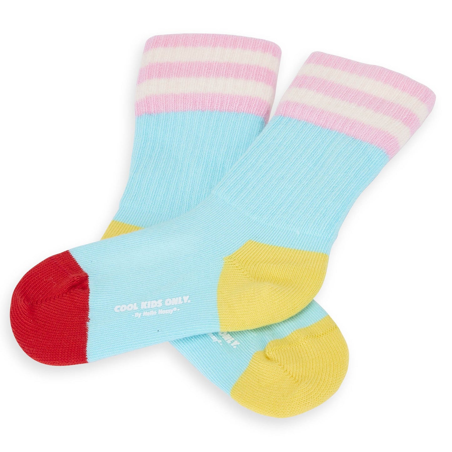 Chaussettes Enfants Mini Azur, coton biologique, accessoire coloré, cadeau enfant, dès 1 an, Cool Kids Only !