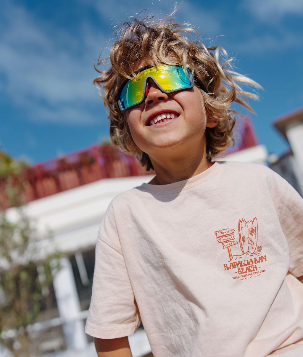 Sonnenbrillen für Kinder Sportliche Gestellform polarisierte Brillenglass mehrfarbig Hello Hossy