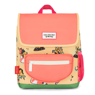 Kinder-Rucksack Gelb Rosa mit Einhorn-Motiv Hello Hossy