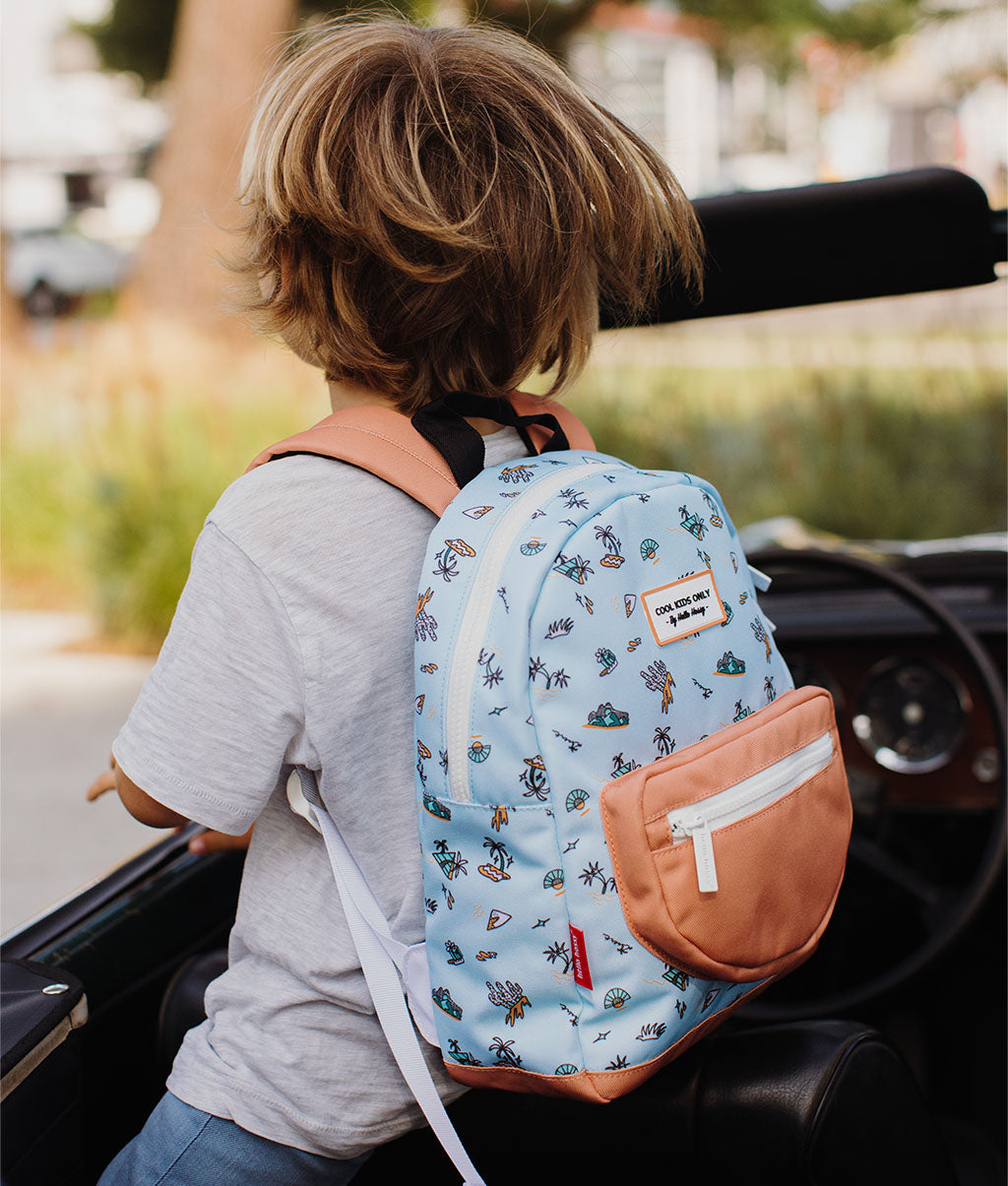Schultasche Kinder Blue Island, umweltfreundlich, ab 2 Jahren, Cool Kids Only !