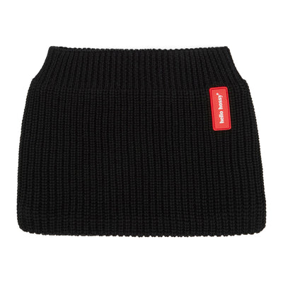 Snood aus Strick, Fleece-gefüttert, Cocoon Blacky für Kinder und Babys – Flachansicht