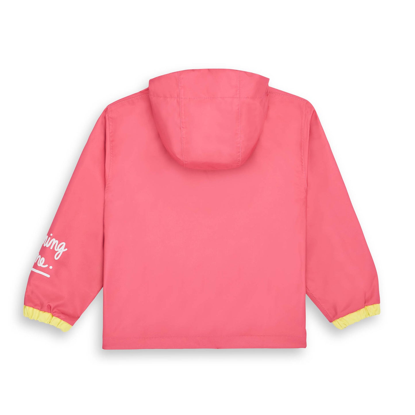 Veste de Pluie avec capuche Pitaya pour enfant – vue à plat, de dos