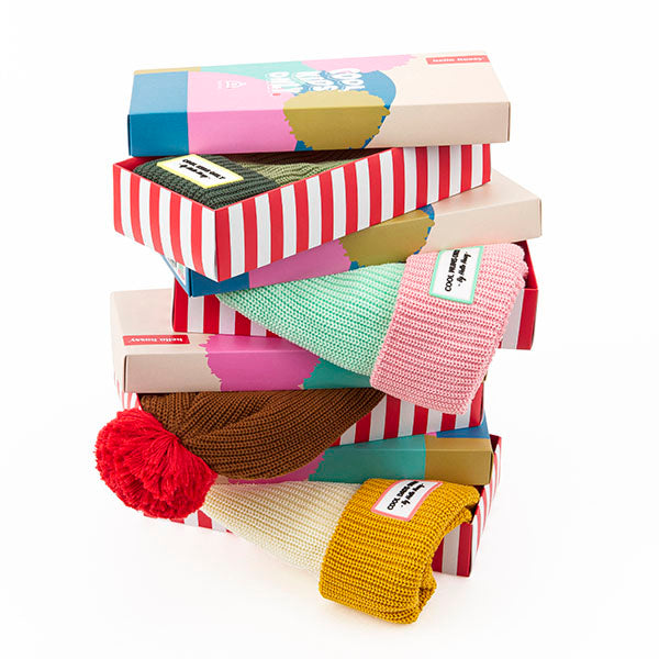 Mütze Color Block Cream