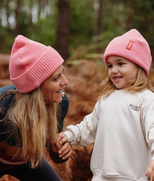 Pink Familienpack (set mit 4 mützen)