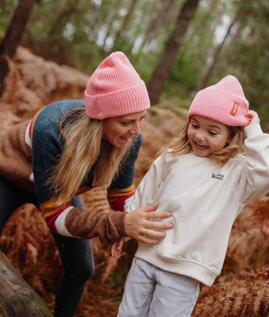 Pink Familienpack (set mit 5 mützen)