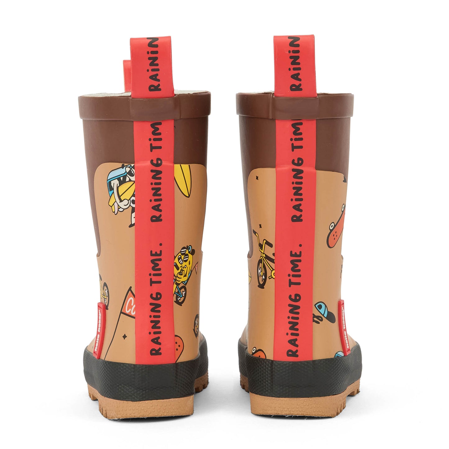 Bottes de Pluie en caoutchouc Mascots Ride pour enfant – détail languette arrière