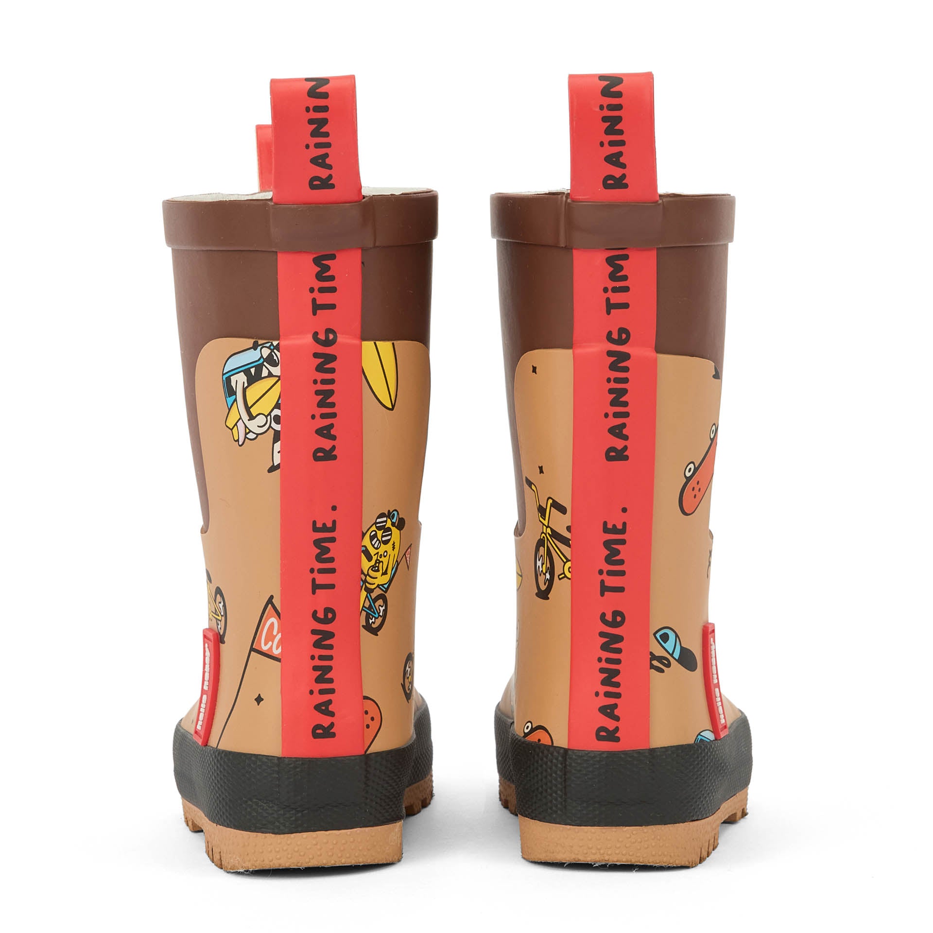 Bottes de Pluie en caoutchouc Mascots Ride pour enfant – détail languette arrière
