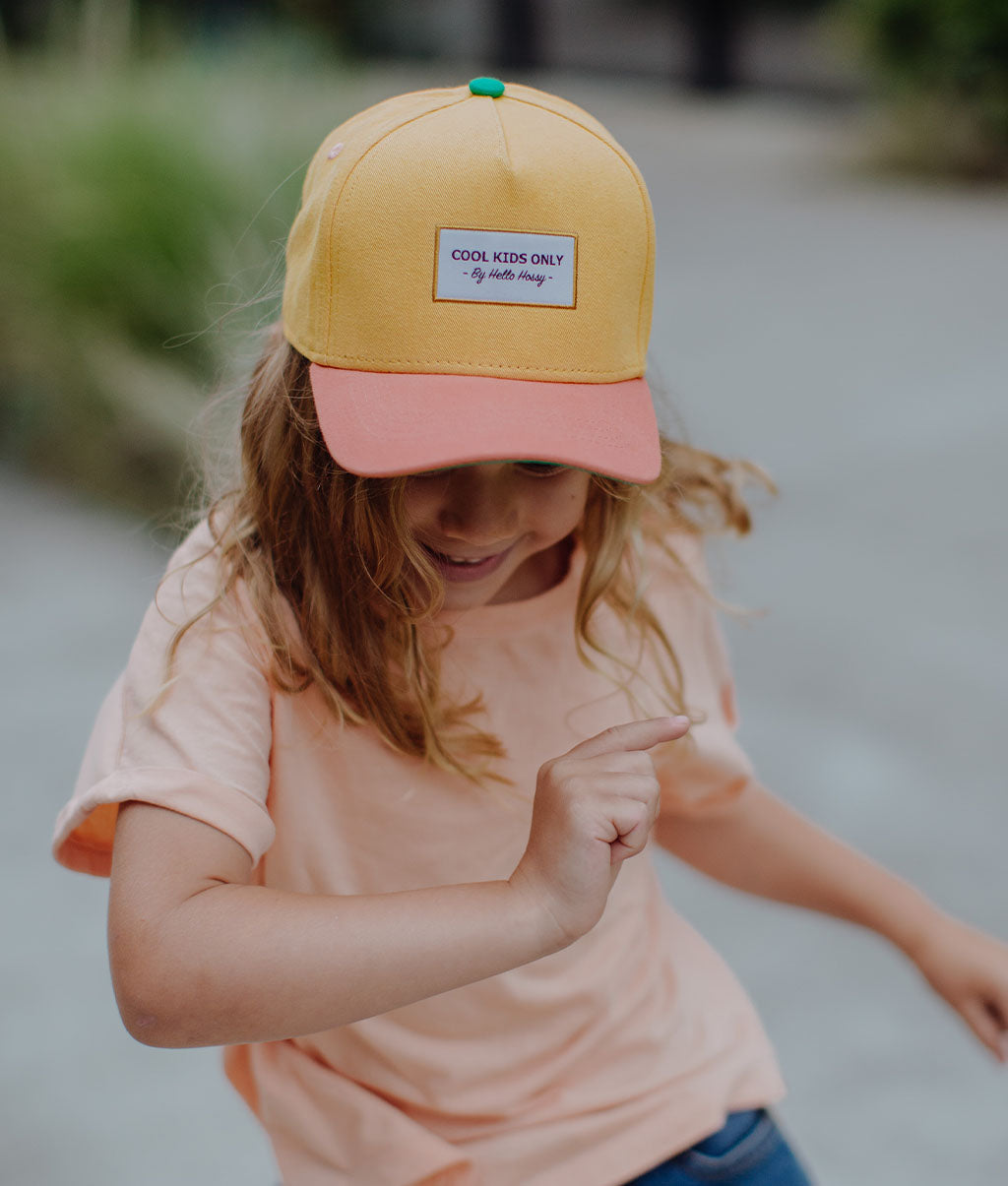 Casquette Enfants Mini Sunset, visière courbée, 100% coton biologique, certifiée Oeko-Tex, dès 9 mois, Cool Kids Only !