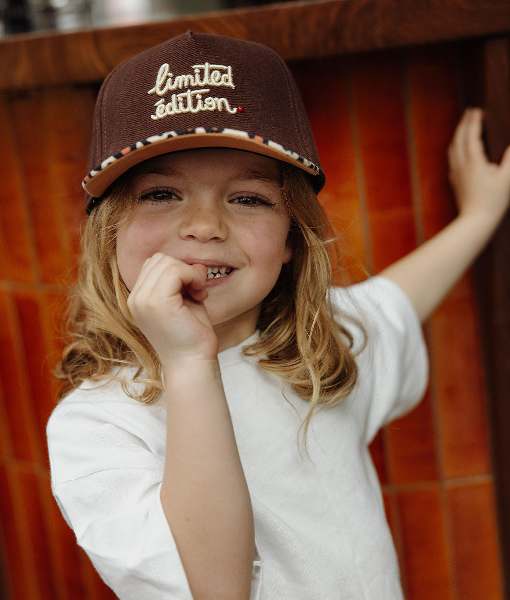 Casquette Enfants Léopard #4, visière courbée, matchy-matchy, éco-responsable, dès 9 mois, Cool Kids Only !