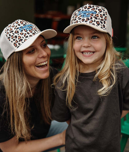 Casquette Mamans-Enfants Léopard #1, style Trucker, matchy-matchy, éco-responsable, dès 9 mois, Cool Kids Only !