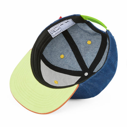 Casquette Enfants Jean Explorer, visière plate, coton biologique, certifiée Oeko-Tex, dès 9 mois, Cool Kids Only !