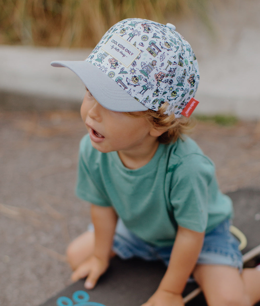 Casquette Enfants Florida, visière courbée, éco-responsable, certifiée Oeko-Tex, dès 9 mois, Cool Kids Only !