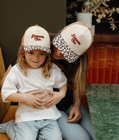 Casquette Mamans-Enfants Léopard #2, style Trucker, matchy-matchy, éco-responsable, dès 9 mois, Cool Kids Only !