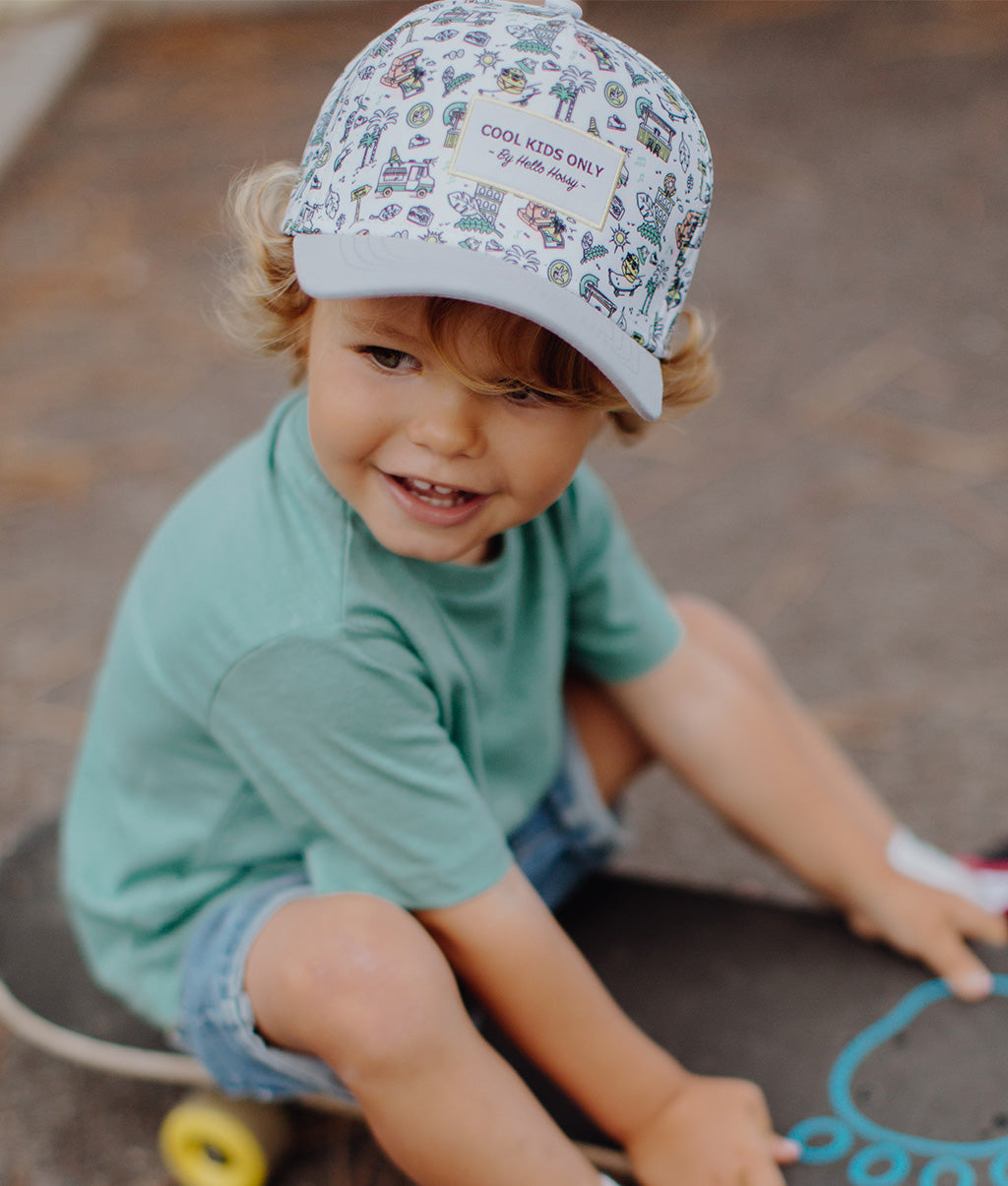 Casquette Enfants Florida, visière courbée, éco-responsable, certifiée Oeko-Tex, dès 9 mois, Cool Kids Only !