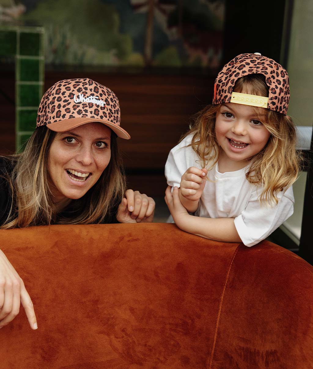 Casquette Mamans-Enfants Léopard #8, visière courbée, matchy-matchy, éco-responsable, dès 9 mois, Cool Kids Only !