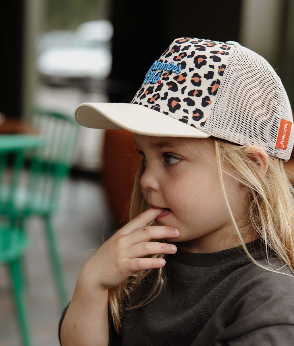 Casquette Enfants Léopard #1, style Trucker, matchy-matchy, éco-responsable, dès 9 mois, Cool Kids Only !