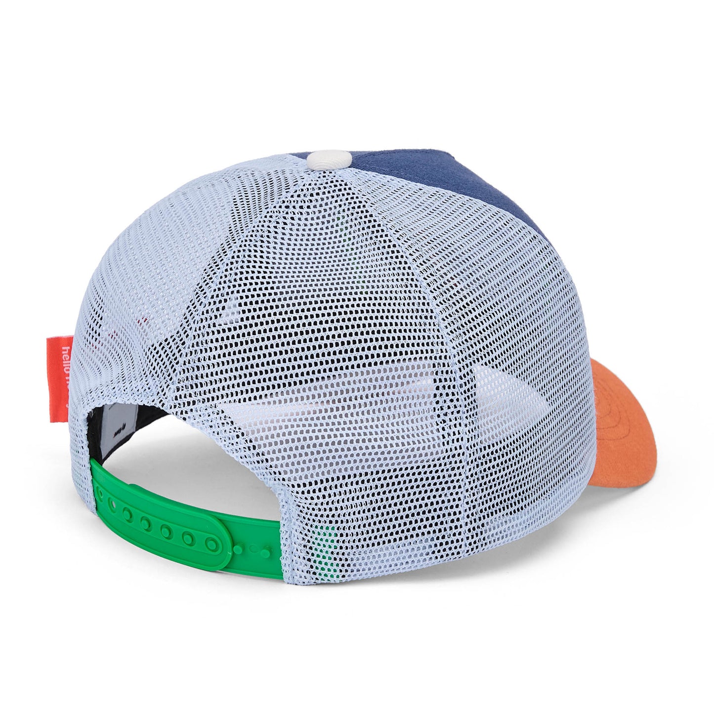 Cap Kind Blau Mesh Weiß Schirm Orange verstellbar Hello Hossy