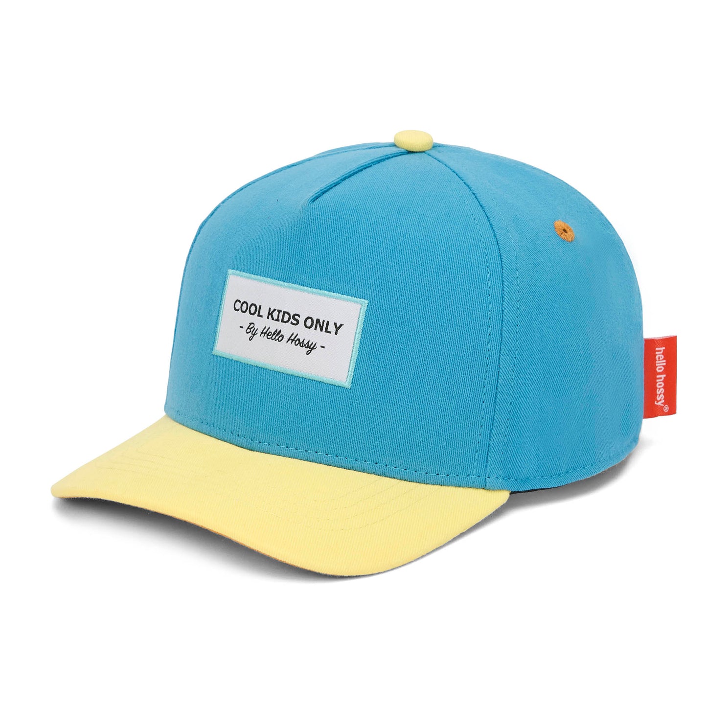 Cap Kind Blau Gelb Schirm Stickerei Cool Kids Only Hello Hossy