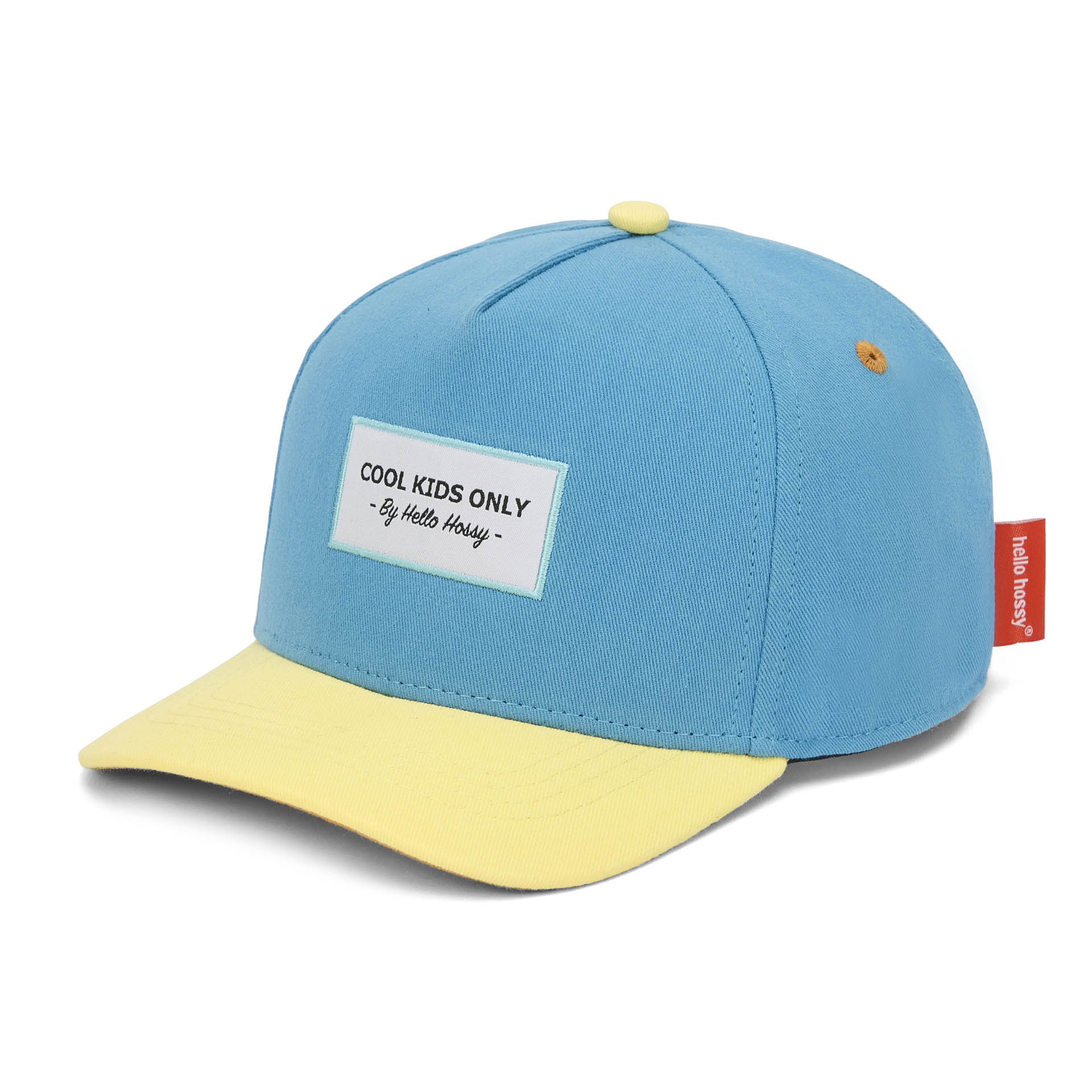 Cap Kind Blau Gelb Schirm Stickerei Cool Kids Only Hello Hossy
