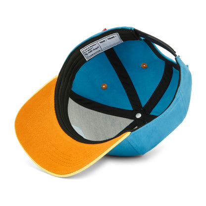 Cap Kind Blau Gelb Schirm schwarz innen Hello Hossy