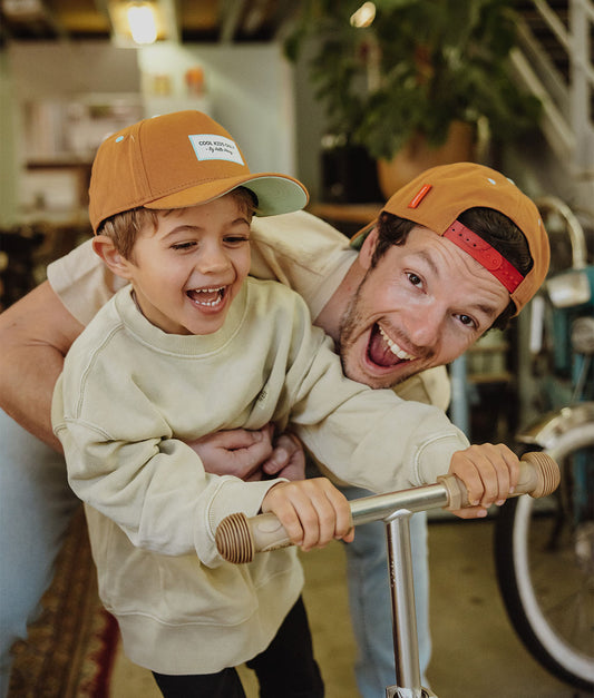 Casquette Parents-Enfants Mini Peanut, visière courbée, matchy-matchy, 100% coton biologique, dès 9 mois, Cool Kids Only !