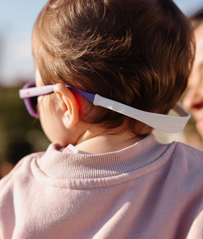 Sonnenbrillen für Kinder Violett mit hinterem Befestigungsband Hello Hossy