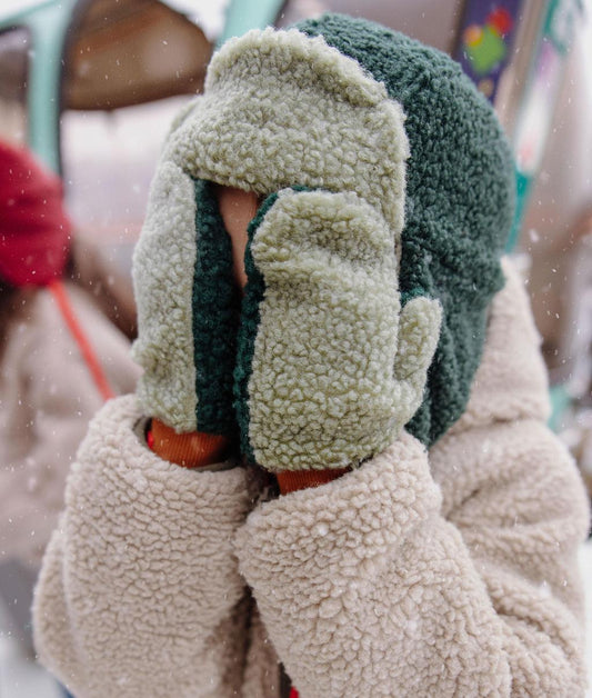 Moufles polaire Heaty Neo - zoom produit - photo lifestyle – Hello Hossy