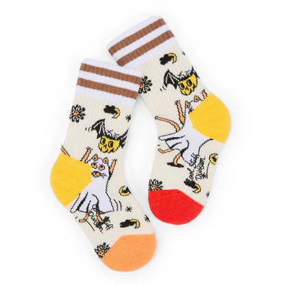 Kinder-Socken mit Halloween-Motiv Orange rot gelb Hello Hossy