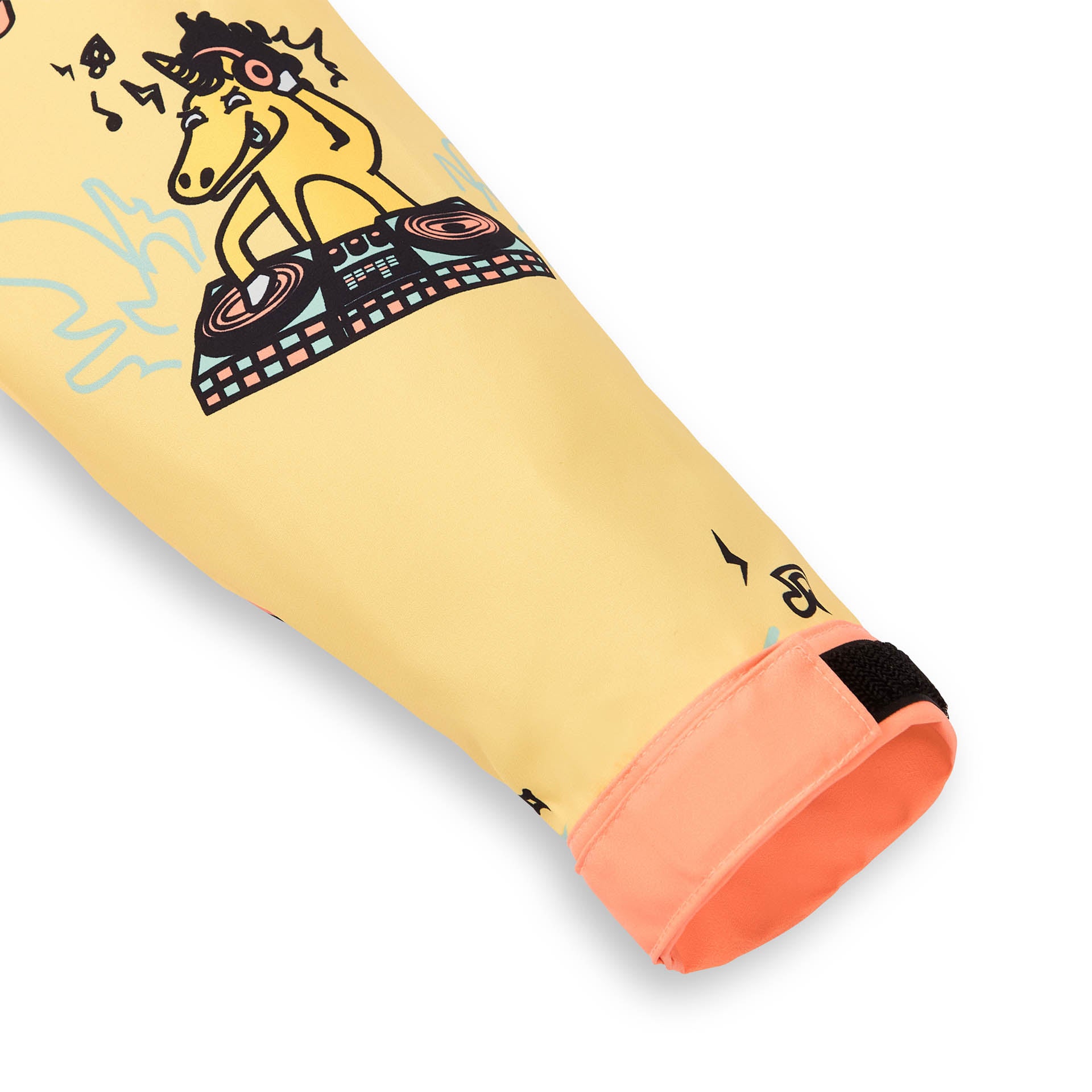 Poncho de Pluie imperméable Unicorn pour enfant - détail poignet réglable