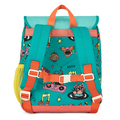 Sac à dos enfant vert corail motif animaux colorés Hello Hossy
