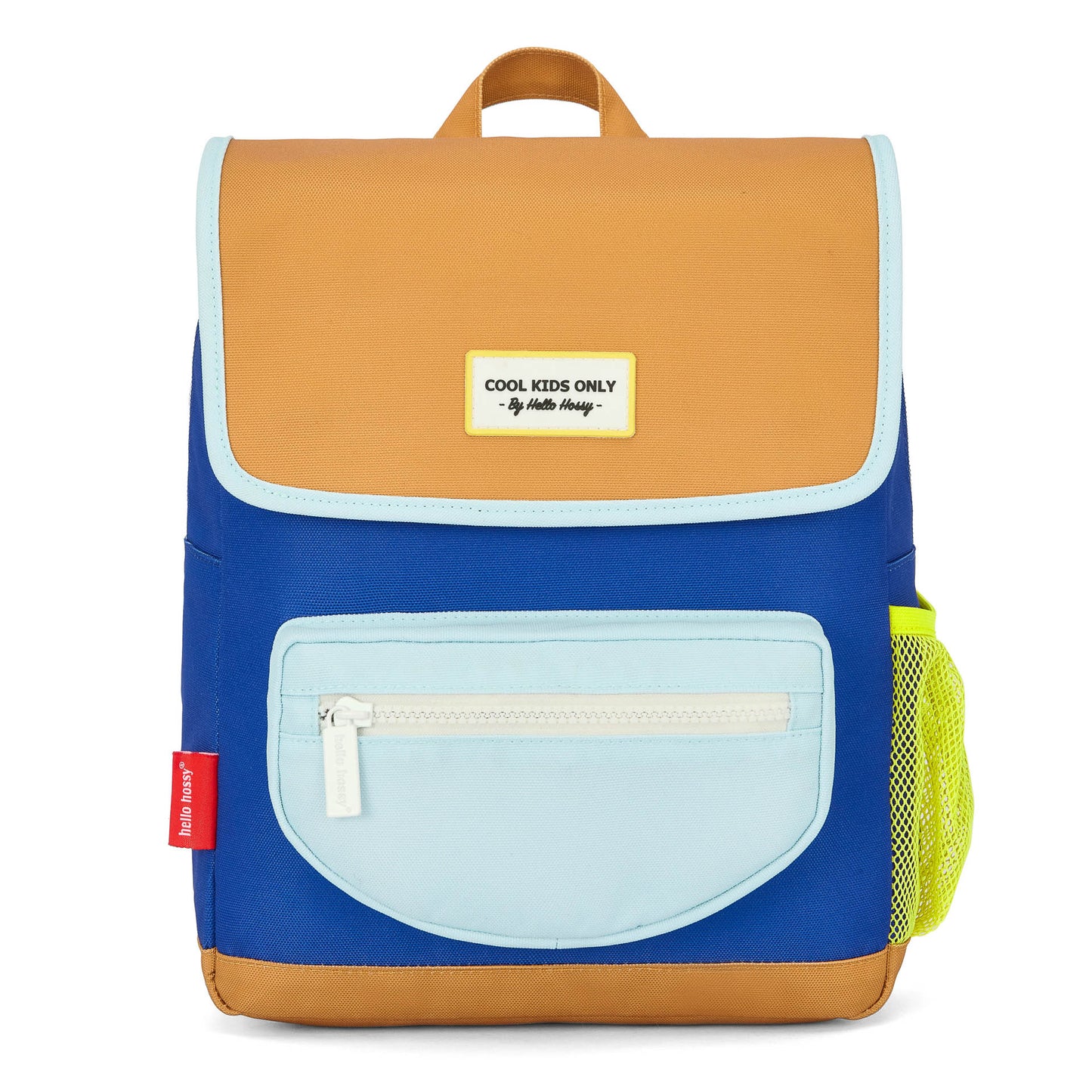 Kinder-Rucksack blau Brillenetui Reißverschluss camel Hülle Hello Hossy