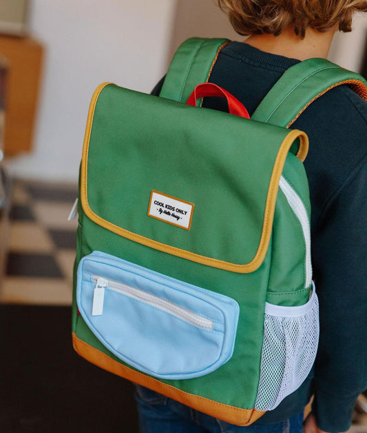 Rucksack Kind Grün blaue Tasche Hello Hossy
