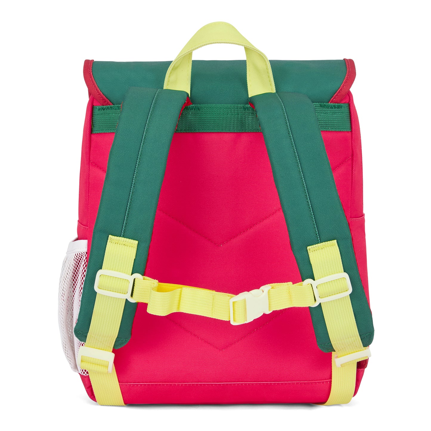Sac à dos enfant framboise vert jaune sangles réglables Hello Hossy