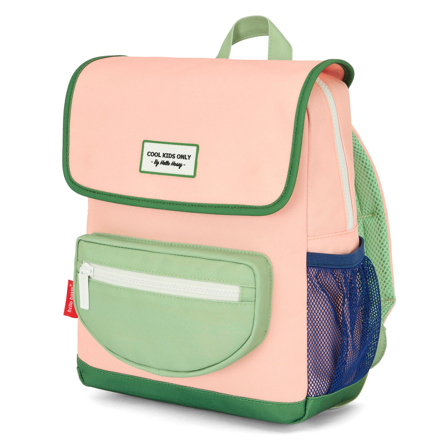 Rucksack Kind Rosa Grün Vordertasche Hello Hossy