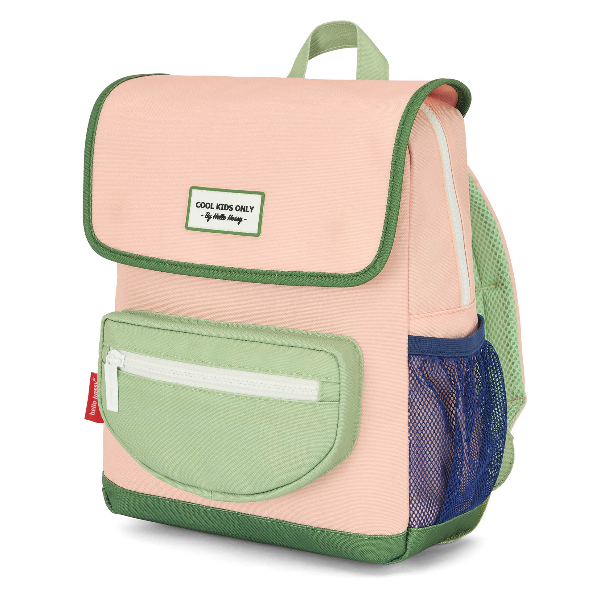 Rucksack Kind Rosa Grün Vordertasche Hello Hossy