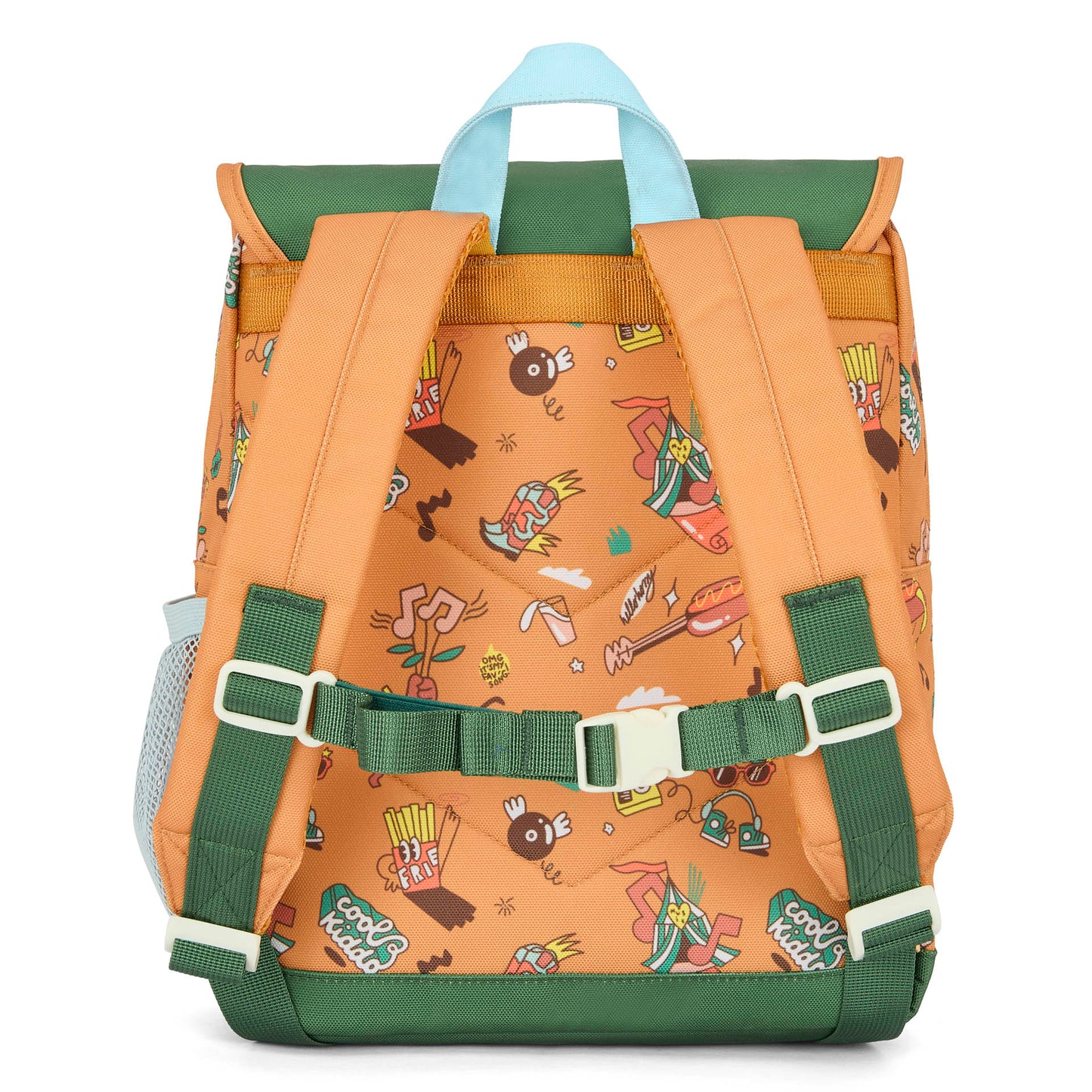 Sac à dos enfant marron imprimé musique Hello Hossy