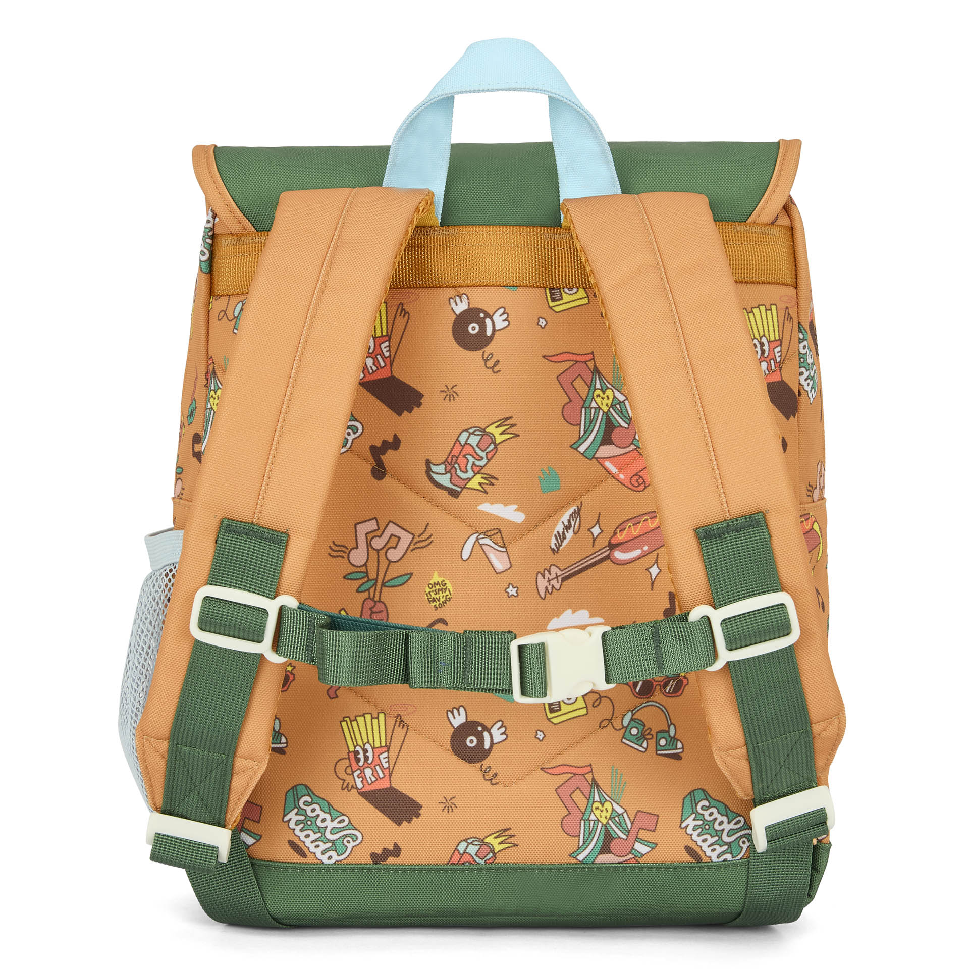 Sac à dos enfant marron imprimé musique Hello Hossy
