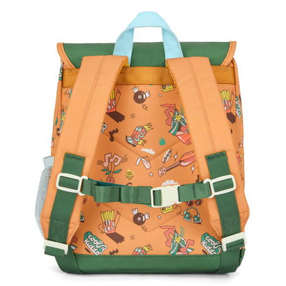 Sac à dos enfant marron imprimé musique Hello Hossy