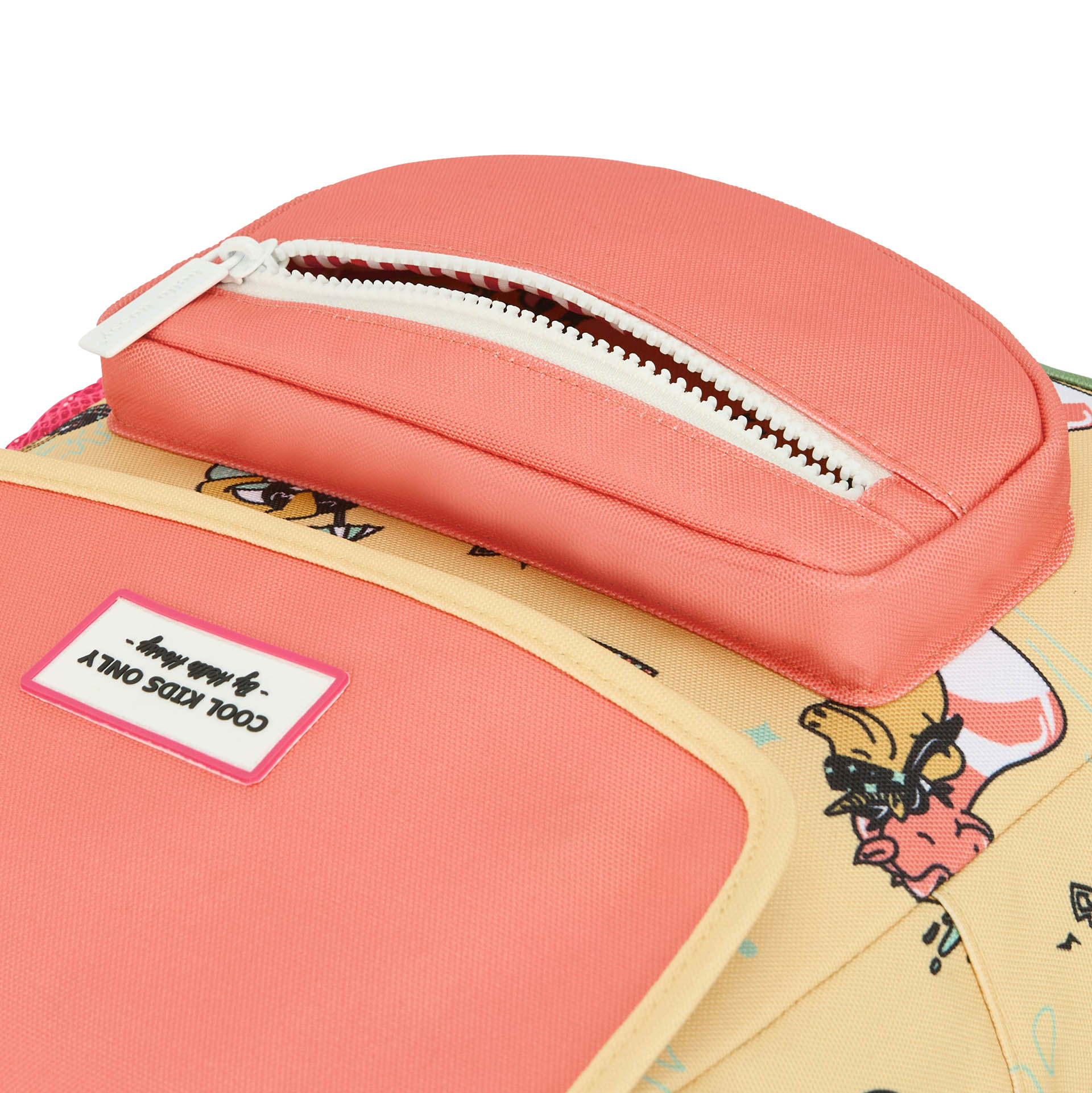 Sac à dos enfant jaune rose motif licorne Hello Hossy