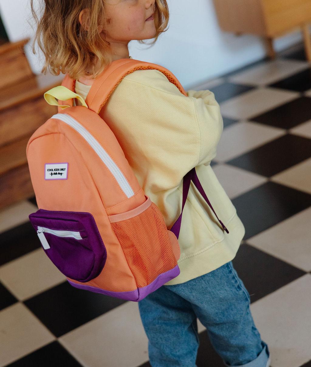 Kinder-Rucksack Orange Violette Tasche Hello Hossy
