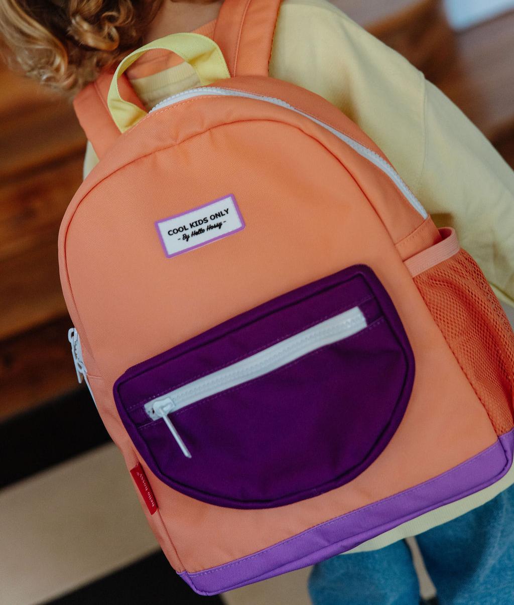 Kinder-Rucksack Orange Violette Tasche Hello Hossy