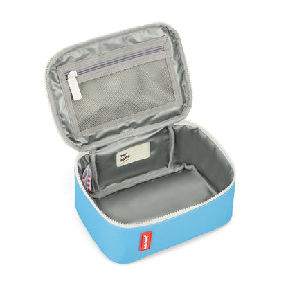 Sac repas enfant bleu intérieur isotherme poche filet Hello Hossy