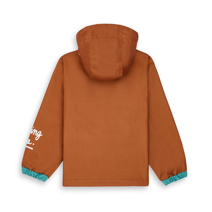 Veste de Pluie avec capuche Peanut pour enfant – vue à plat, de dos