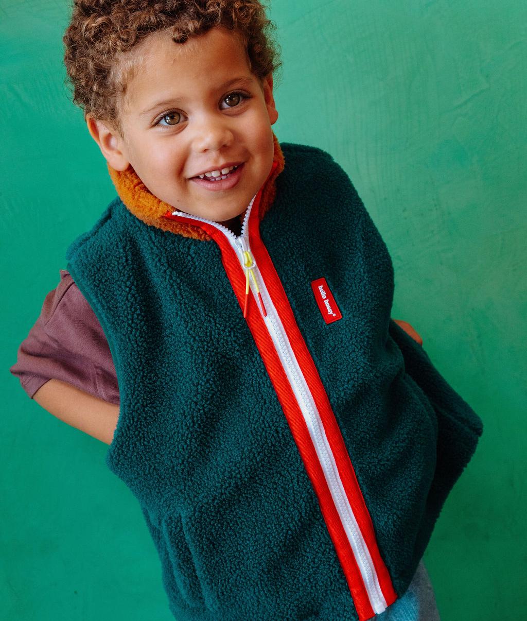 Fleece ärmellos Duck Blue