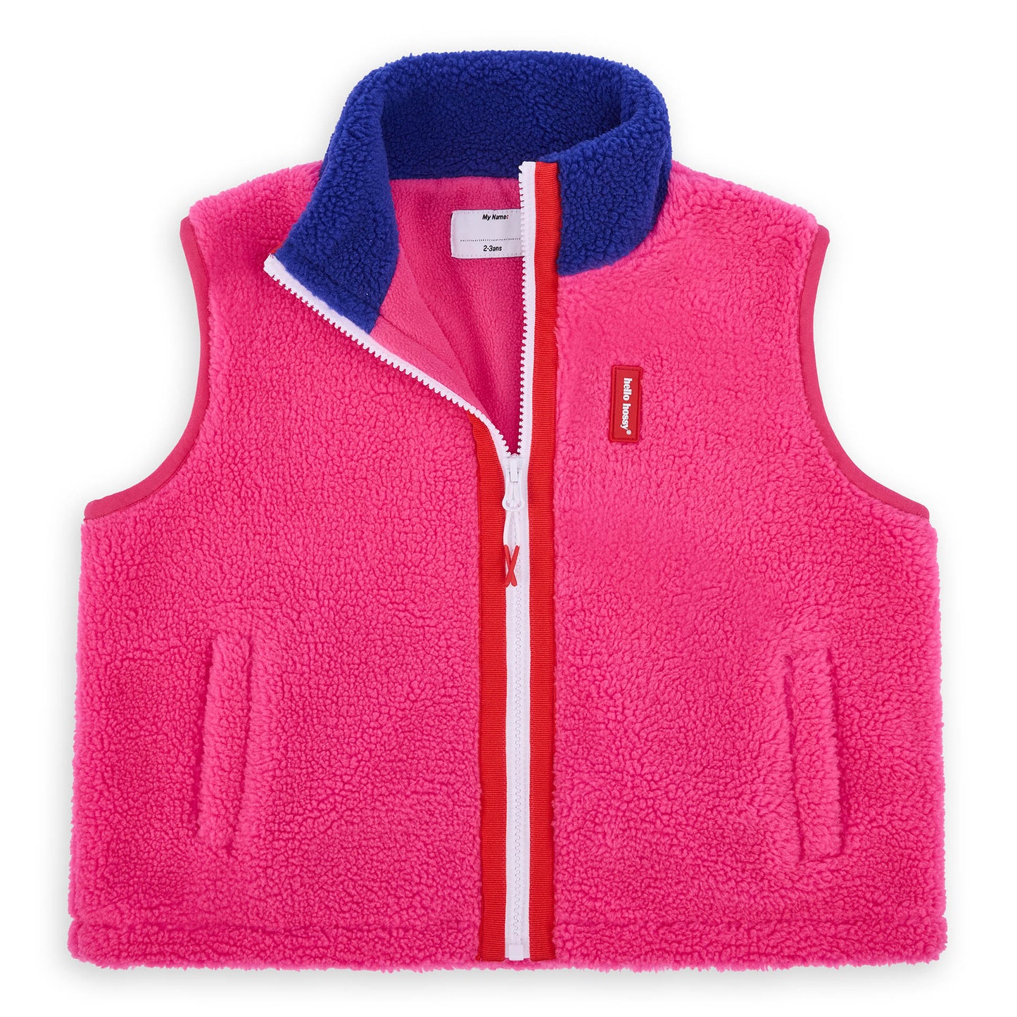 Fleece ärmellos Fuchsia