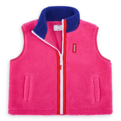Fleece ärmellos Fuchsia