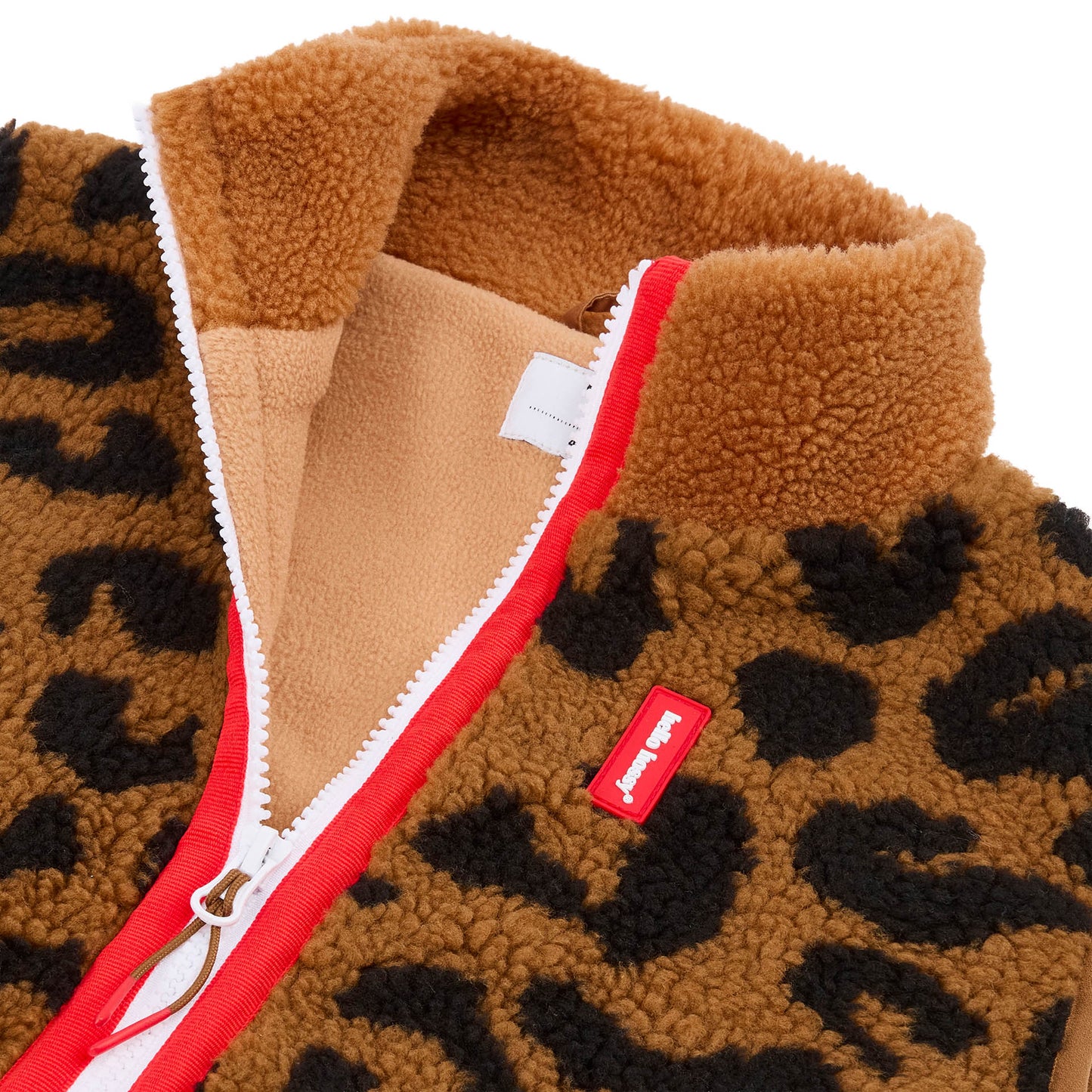 Fleece ärmellos Leopard