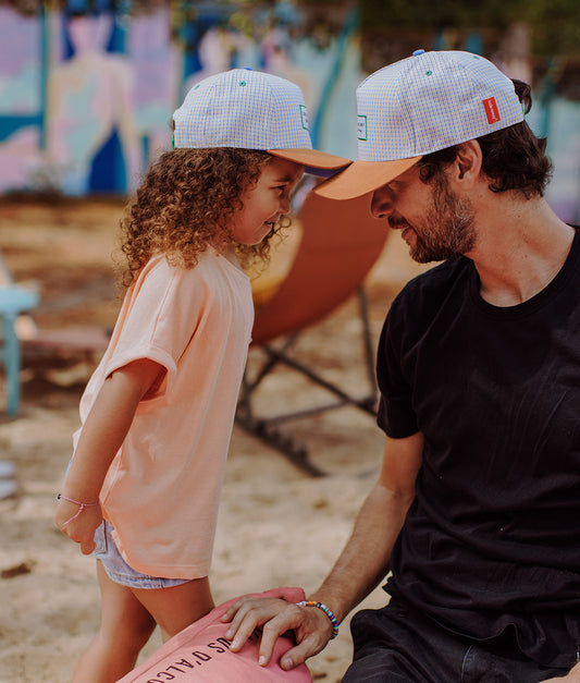 Casquette Enfants Vichy, visière courbée, éco-responsable, certifiée Oeko-Tex, dès 9 mois, Cool Kids Only !